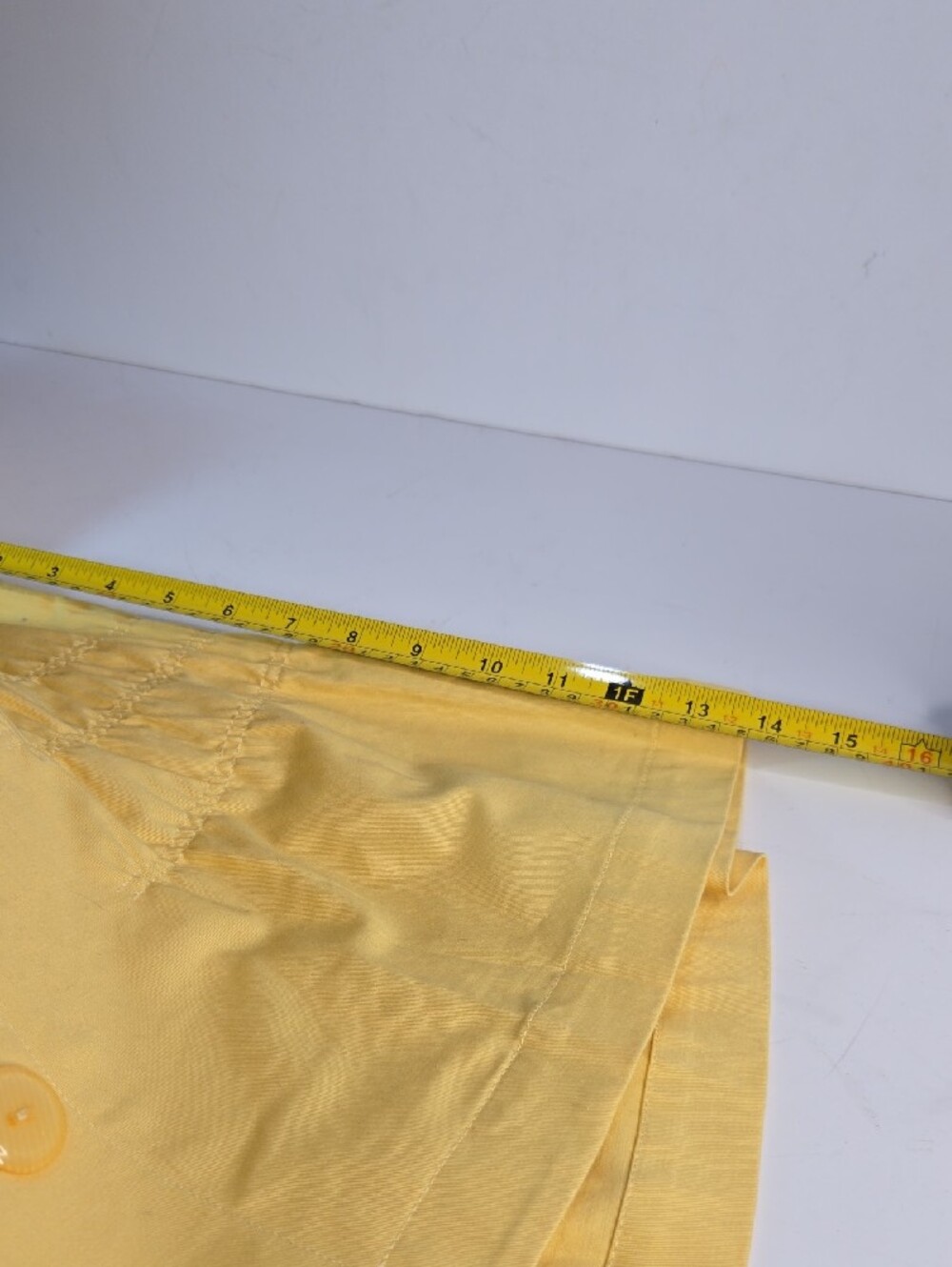 Joan Rivers Jacket Blazer Button-Front Lightweight 3/4 Sleeve Unlined Yellow - Picture 11 of 11
